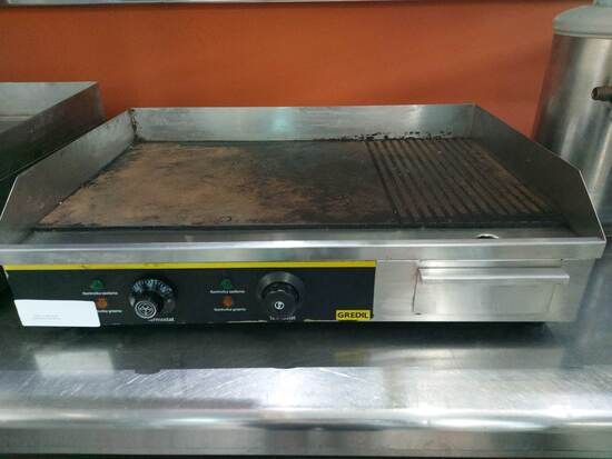 Εικόνα της Πλάκα ηλεκτρικού ταψιού GREDIL, λεία / Ραβδωτή