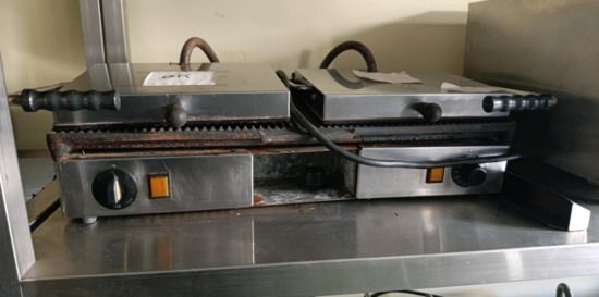 Εικόνα της Τοστιέρα διπλή ραβδωτη - ραβδωτη Ιταλίας