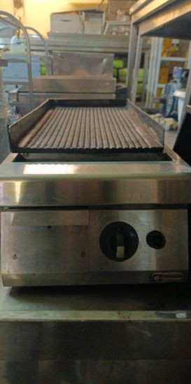 Εικόνα της Πλατώ Ψησίματος Υγραερίου Ραβδωτή Πλάκα Χρωμίου