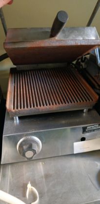 Εικόνα της Επαγγελματική Τοστιέρα Μονή με Ραβδωτές Πλάκες